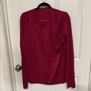 Red Long Sleeve Top